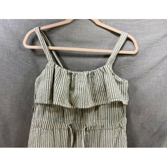 Zara‎ Basic One Piece Jumper Women Extra Small Gray Striped Sleeveless Ladies. - Picture 2 of 11
